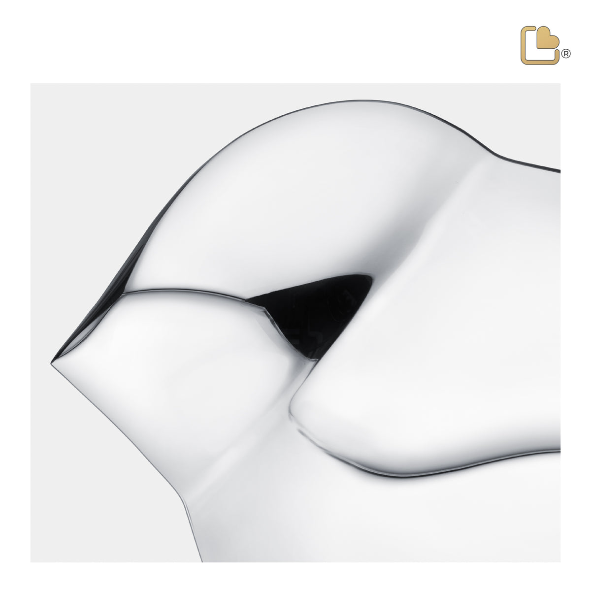 A563   SoulBird Standard Adult Urn Pol Silver