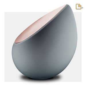 A584   Drop Standard Adult Urn French Grey & Bru RoseGold