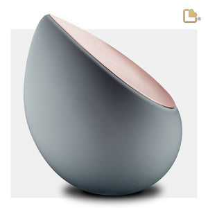 A584   Drop Standard Adult Urn French Grey & Bru RoseGold