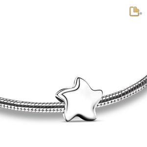 BD2030   Angelic Star Ashes Bead Pol Silver