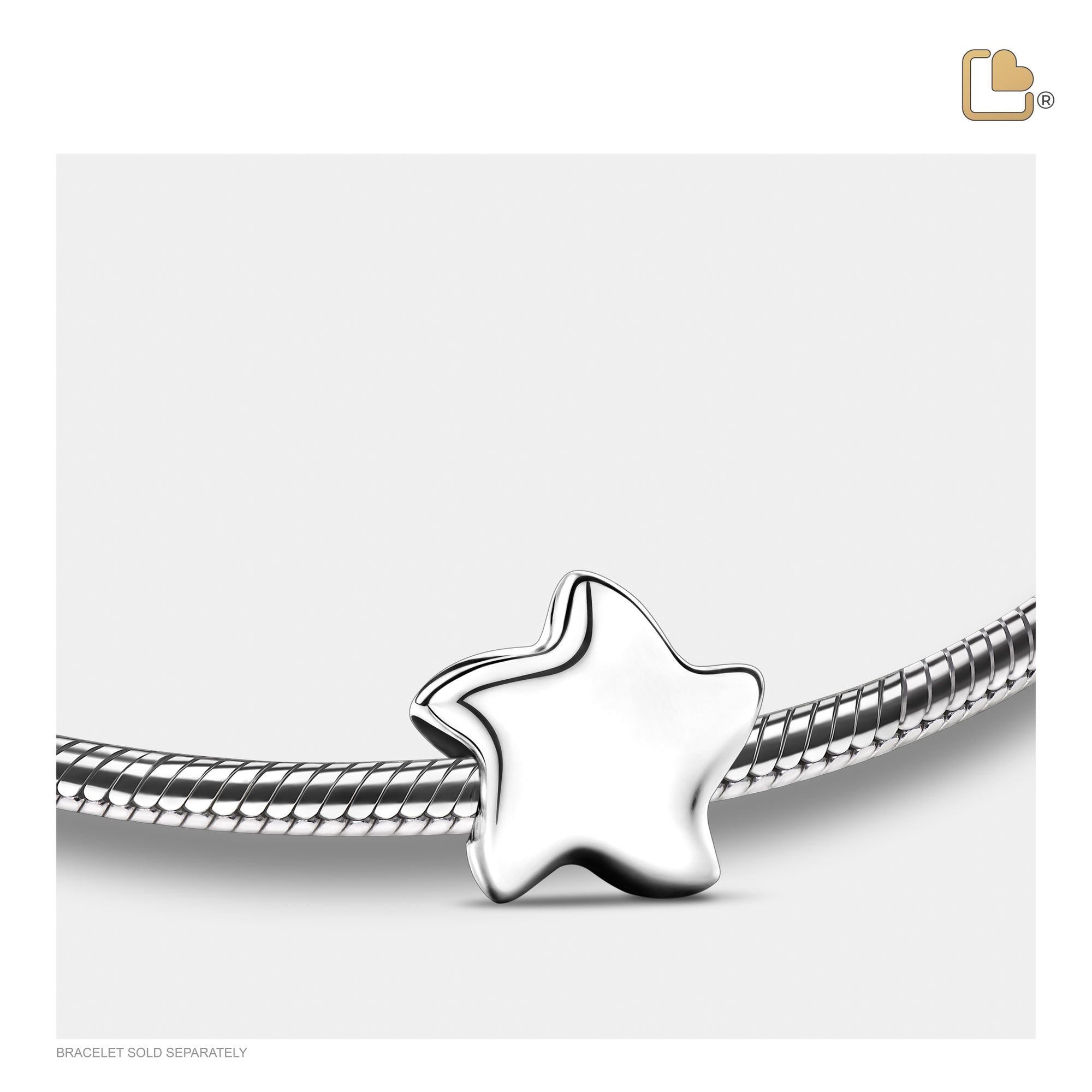 BD2030   Angelic Star Ashes Bead Pol Silver