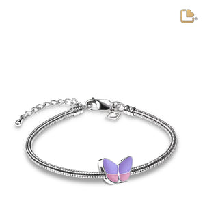 BD2090   Wings of Hope Ashes Bead Pearl Lavender & Pol Silver