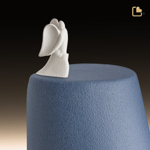 CA121   Stairway to Heaven Standard Adult Urn Cerulean & White