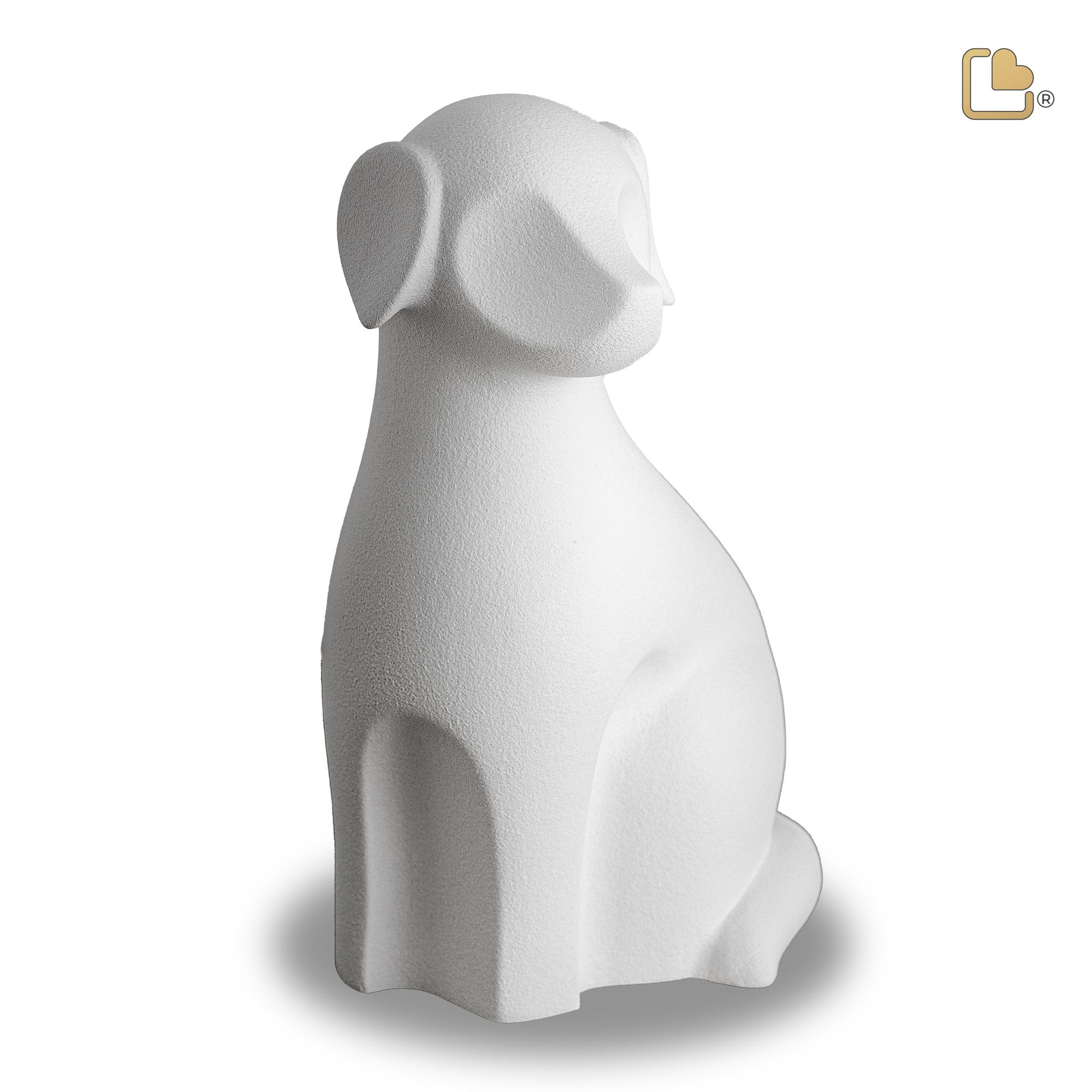 CP190   Dog Pet Urn White