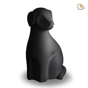 CP191   Dog Pet Urn Black