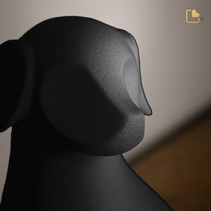 CP191   Dog Pet Urn Black