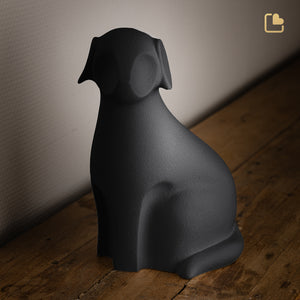 CP191   Dog Pet Urn Black