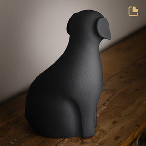 CP191   Dog Pet Urn Black