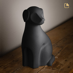 CP191   Dog Pet Urn Black