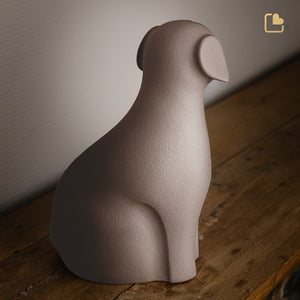 CP192   Dog Pet Urn Brown