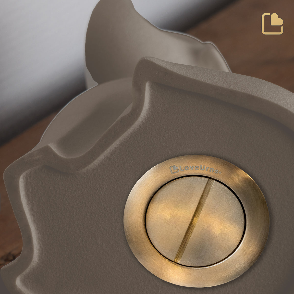 CP192   Dog Pet Urn Brown