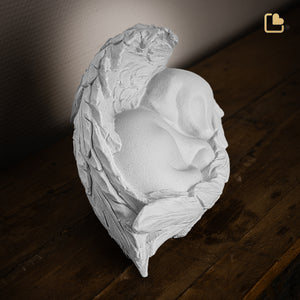 CP200   Angelic Dog Pet Urn White