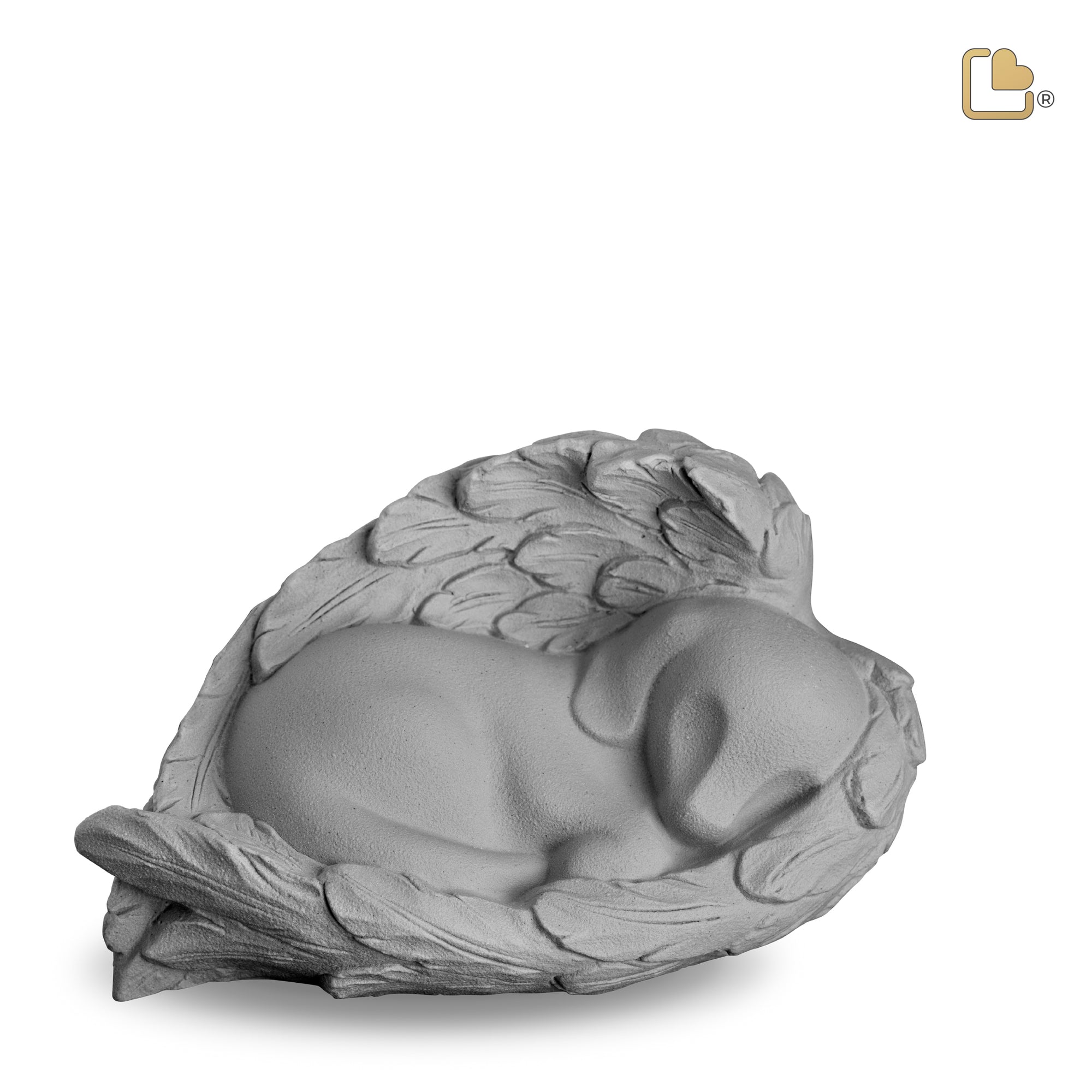 CP201   Angelic Dog Pet Urn Silver Grey