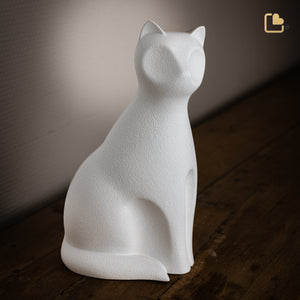 CP210   Cat Pet Urn White