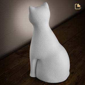 CP210   Cat Pet Urn White