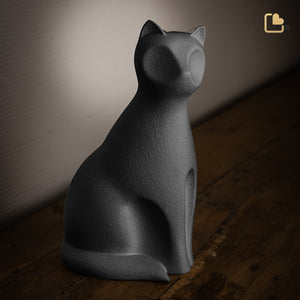 CP211   Cat Pet Urn Black