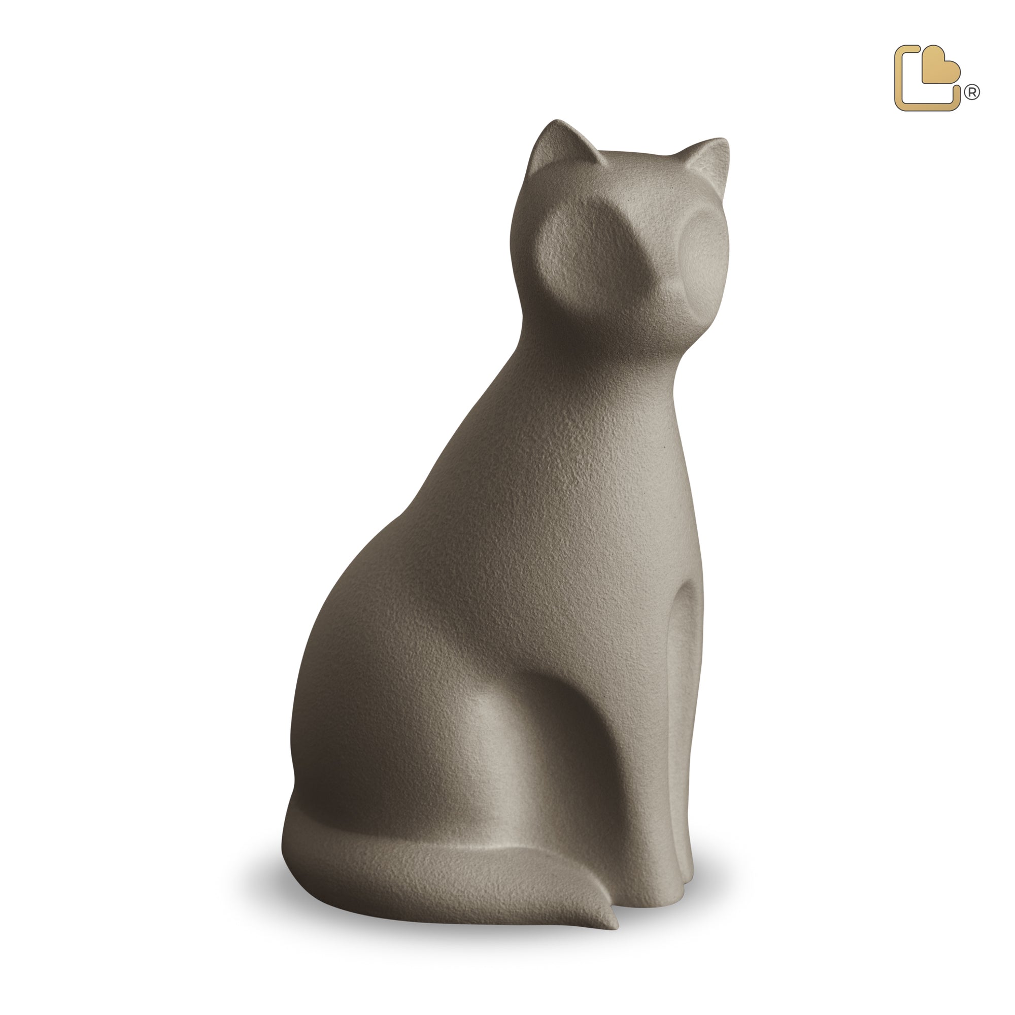 CP212   Cat Pet Urn Brown