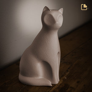 CP212   Cat Pet Urn Brown