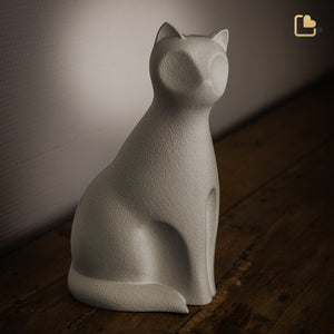 CP212   Cat Pet Urn Brown