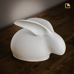 CP220   Rabbit Pet Urn White