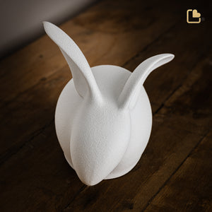 CP220   Rabbit Pet Urn White