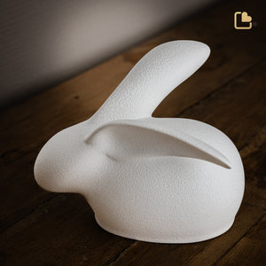 CP220   Rabbit Pet Urn White