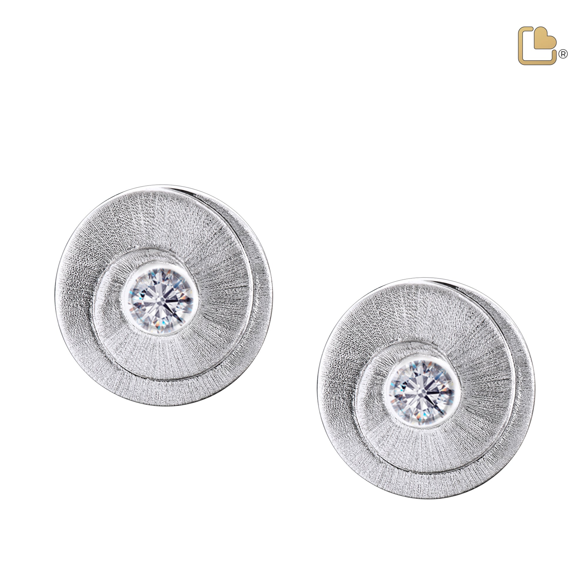 ER1060   Eternity Stud Earrings Bru Silver