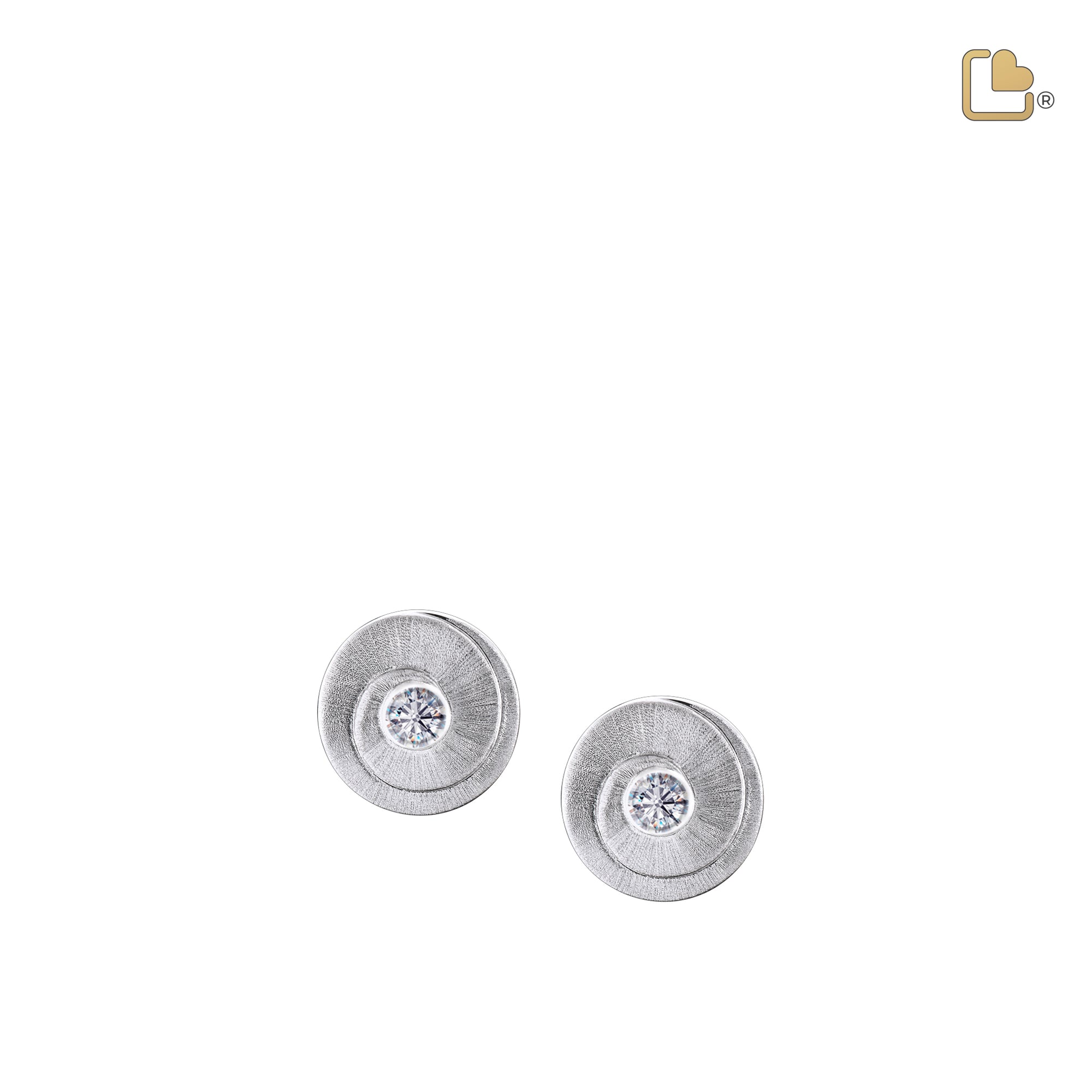 ER1060   Eternity Stud Earrings Bru Silver