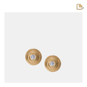 ER1061   Eternity Stud Earrings Bru Gold Vermeil