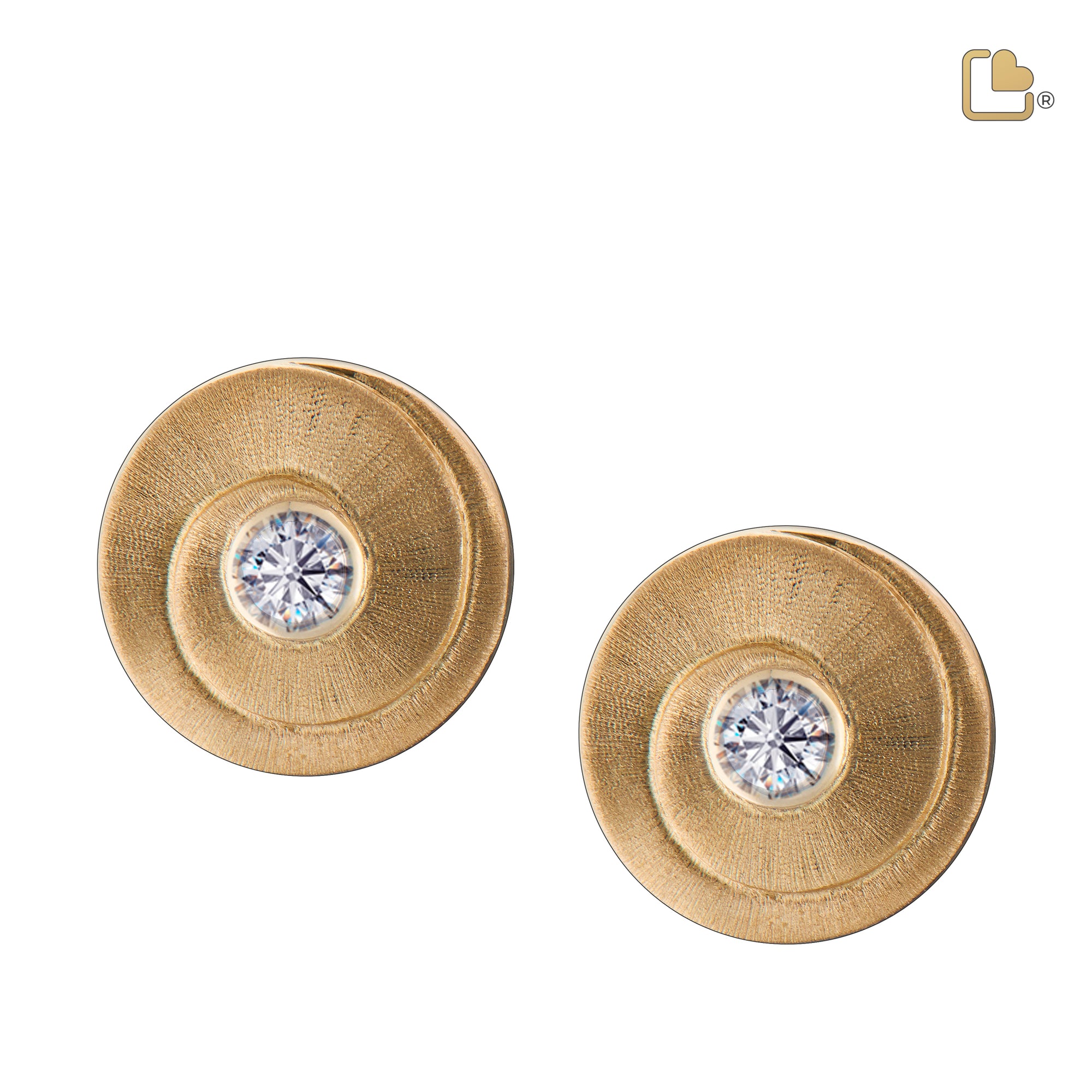 ER1061   Eternity Stud Earrings Bru Gold Vermeil