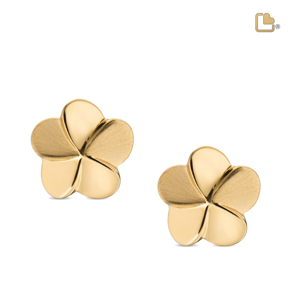ER1071   Bloom Stud Earrings Pol & Bru Gold Vermeil