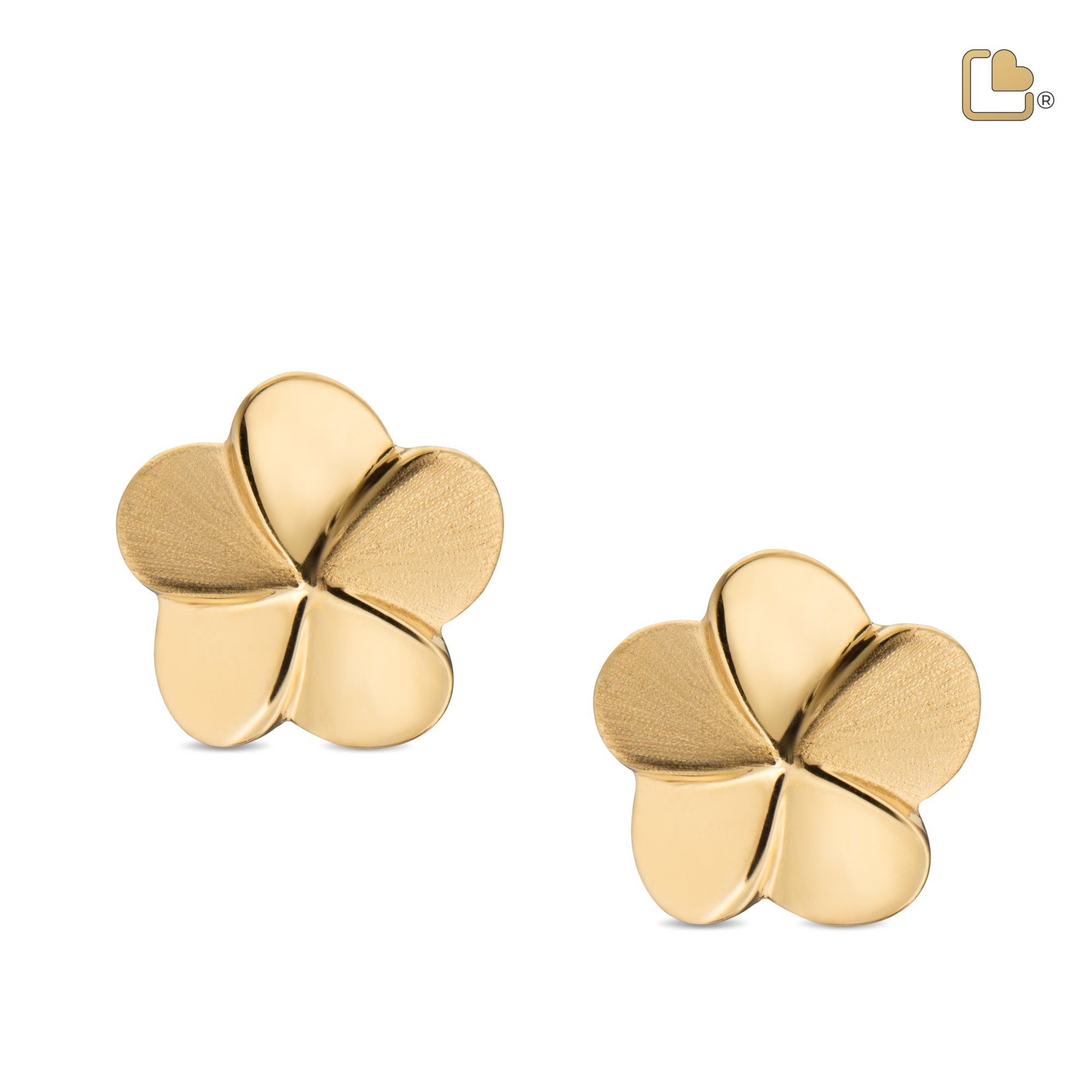 ER1071   Bloom Stud Earrings Pol & Bru Gold Vermeil