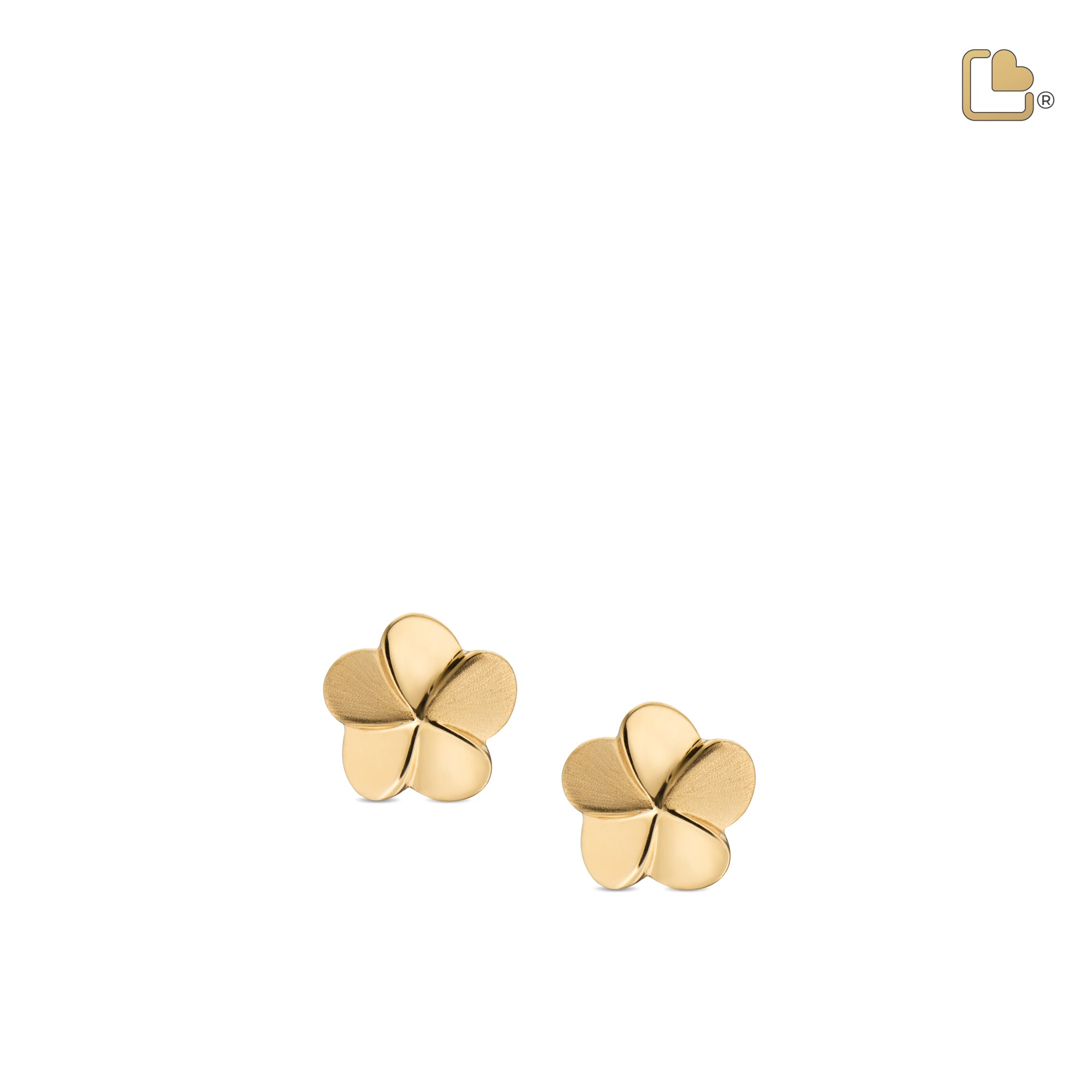 ER1071   Bloom Stud Earrings Pol & Bru Gold Vermeil