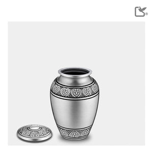 K210   Classic Keepsake Urn Bru Pewter