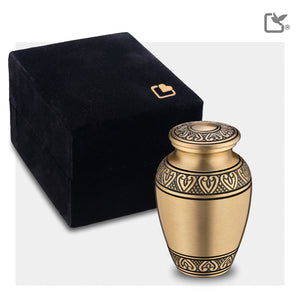 K211   Classic Keepsake Urn Bru Gold