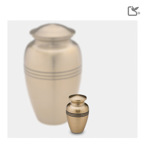 K216   Radiance Keepsake Urn Bru Gold