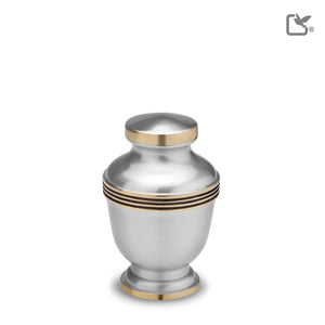 K251   Elegant Keepsake Urn Bru Pewter