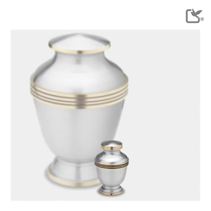 K251   Elegant Keepsake Urn Bru Pewter