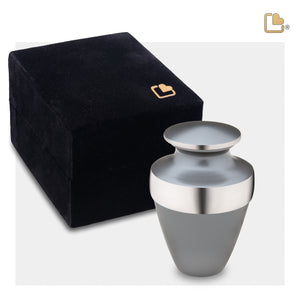 K410   Eternity Keepsake Urn Slate & Bru Pewter