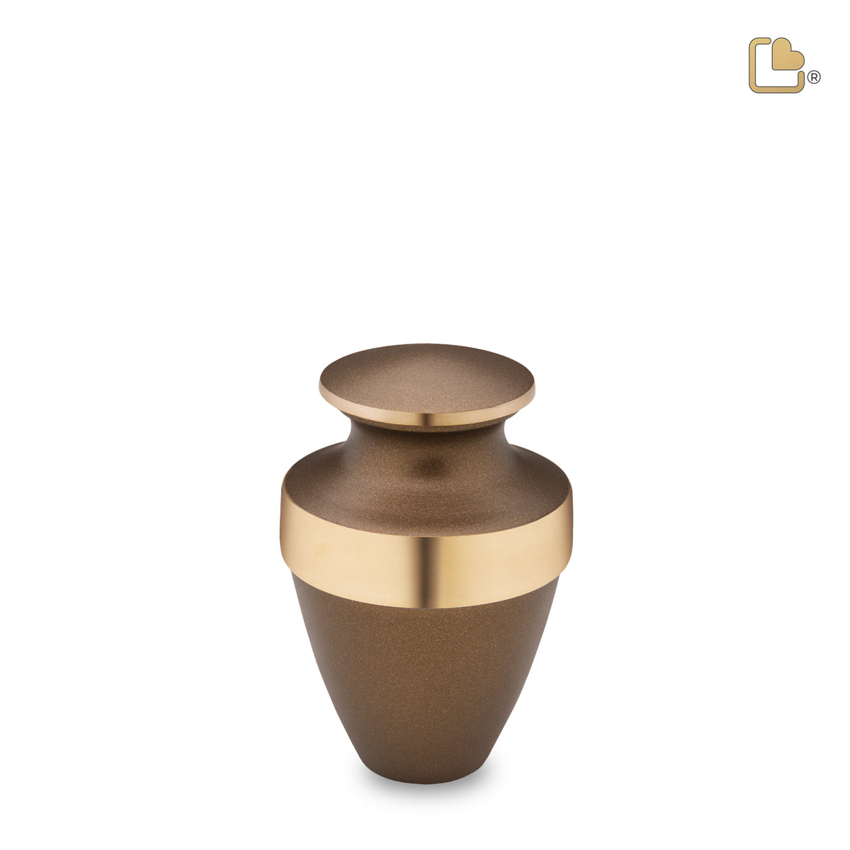 K411   Eternity Keepsake Urn Auburn &amp; Bru Gold