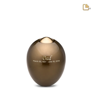 K511   Adore Keepsake Urn Bronze & Bru Gold