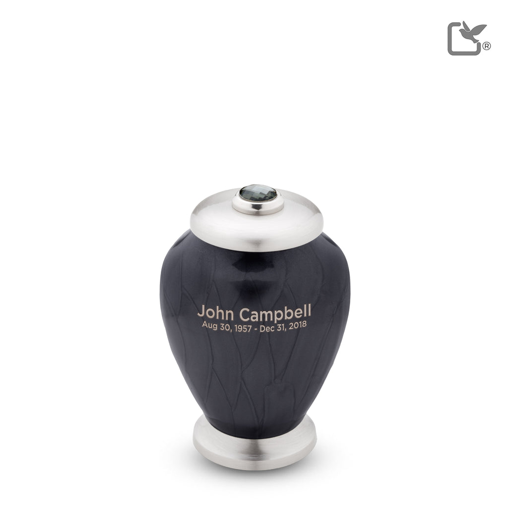 u r n❁ Sparta Series - Ashen Pewter Cremation Urn - IURG103