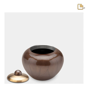 K531   Simplicity Keepsake Urn Pearl Bronze & Bru Gold