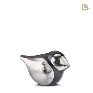 K561   SoulBird Keepsake Urn Midnight & Hmd Silver