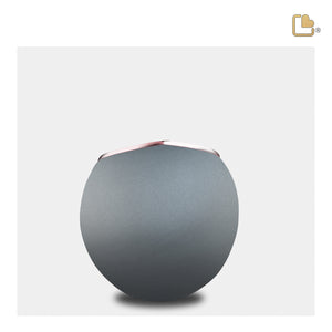 K584   Drop Keepsake Urn French Grey & Bru RoseGold