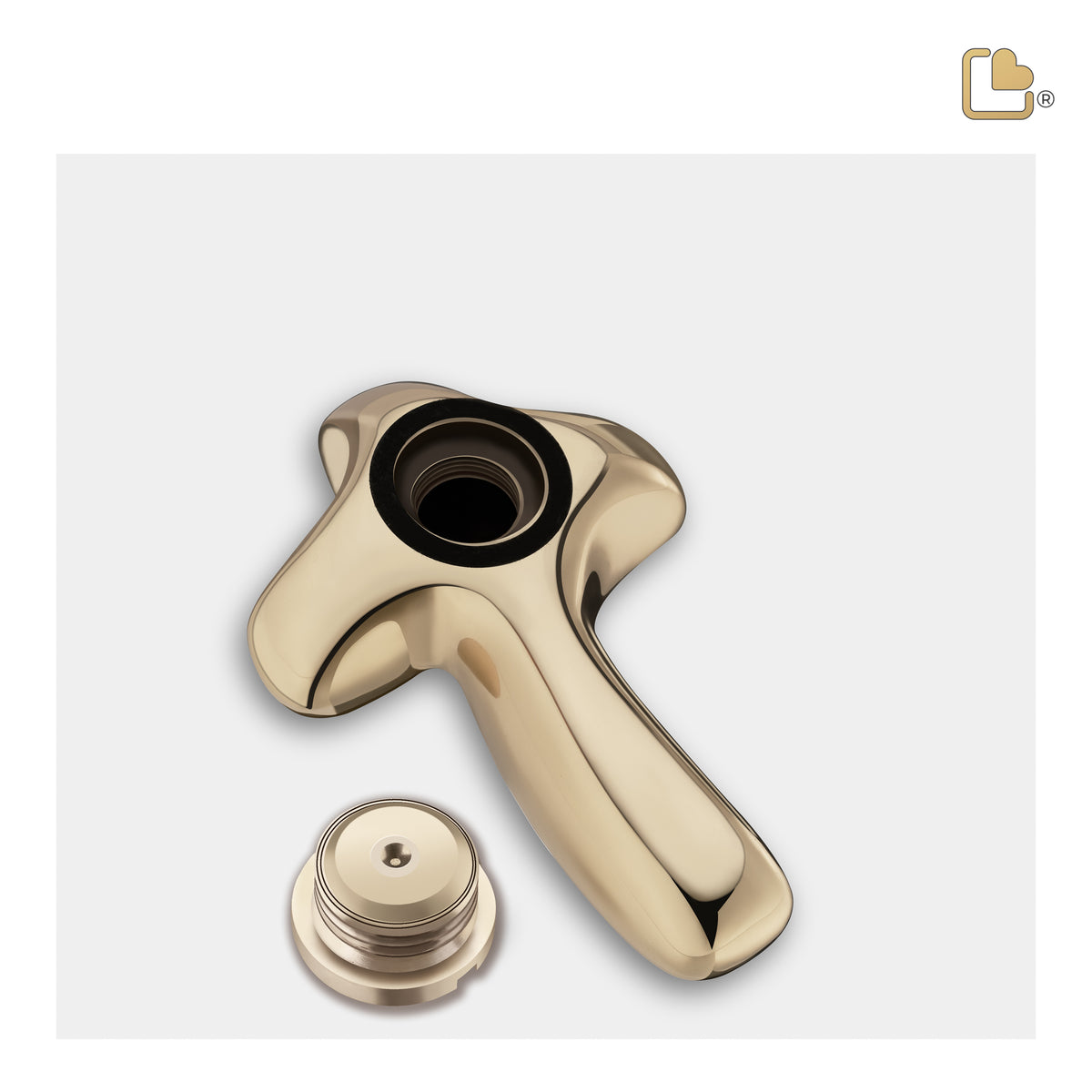 K653   ComfortCross Keepsake Urn Pol Gold