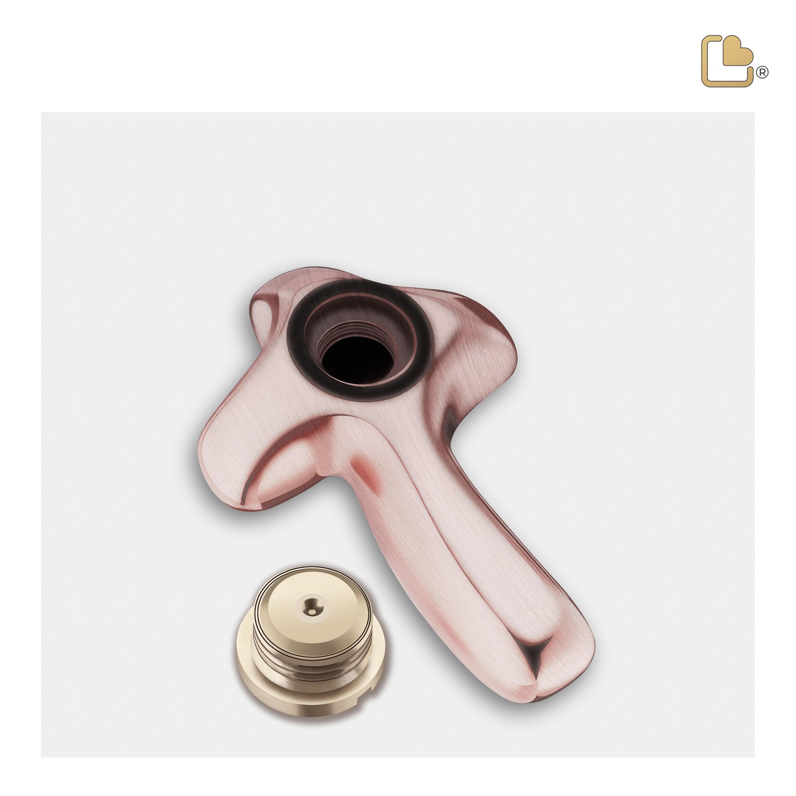 K655   ComfortCross Keepsake Urn Bru RoseGold