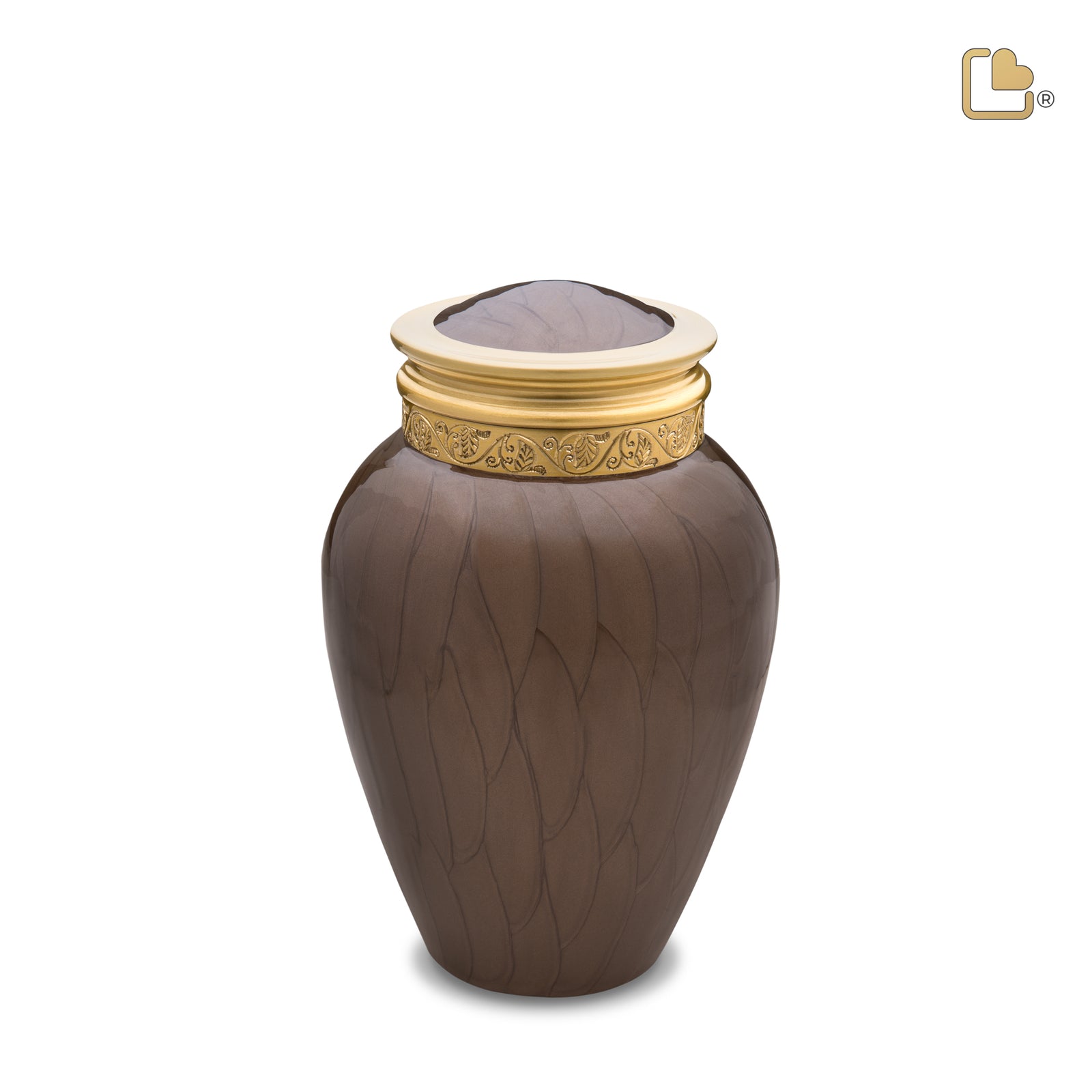 M291   Blessing Medium Urn Pearl Bronze & Bru Gold