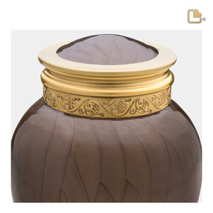 M291   Blessing Medium Urn Pearl Bronze & Bru Gold