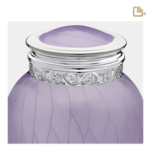 M298   Blessing Medium Urn Pearl Lavender & Pol Silver